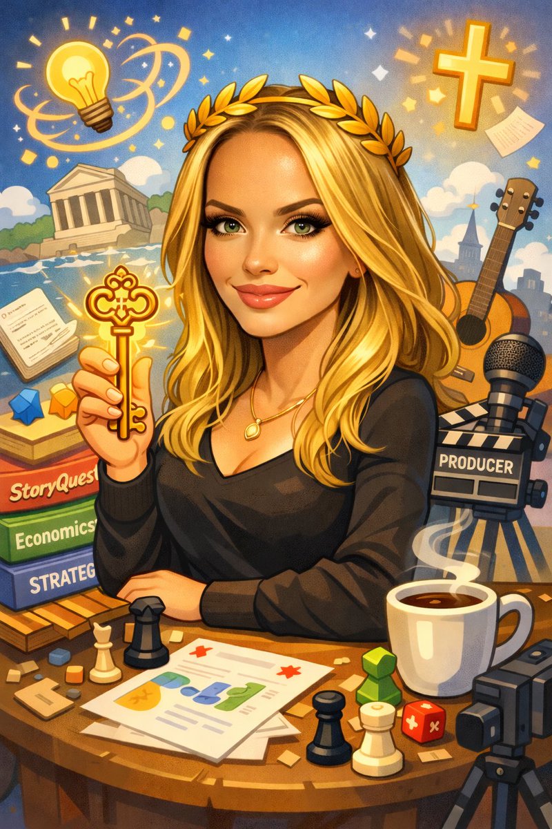 FlyingFlowers10's tweet photo. I uploaded one photo to ChatGPT…
and with nothing but our conversations, it created this visual version of me.

Game designer. Economics brain. Producer. Faith-driven strategist. Creative chaos-controlled.
Visual biography. ✨🗝️🔥

#CreativeEntrepreneur 
#AIArt #WomenWhoBuild https://t.co/kgHWG1Jkrb