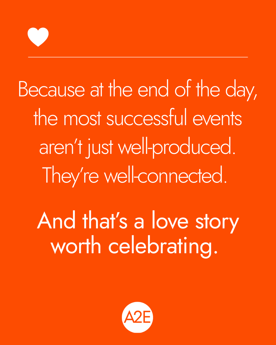 A2EComms's tweet photo. Valentine's Day has prompted us to reflect on the importance of connecting with one another. 🧡

Which is why, this #ValentinesDay, we’re sharing a few things we’ve learned from eight years in the business of connection.

💫 Head to the link to learn more: https://t.co/eEdiHxVJXD https://t.co/rMHvEr1pJQ