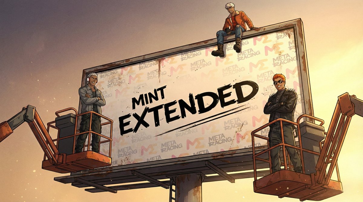 📅 Mint extended for another week!

Good news: while $SOL has dipped slightly, we’re keeping a great entry point for you.

The NFT Pilots mint will last for one more week, so everyone still has the opportunity to enter Meta Racing at a low cost.

🚀 Magic Eden: