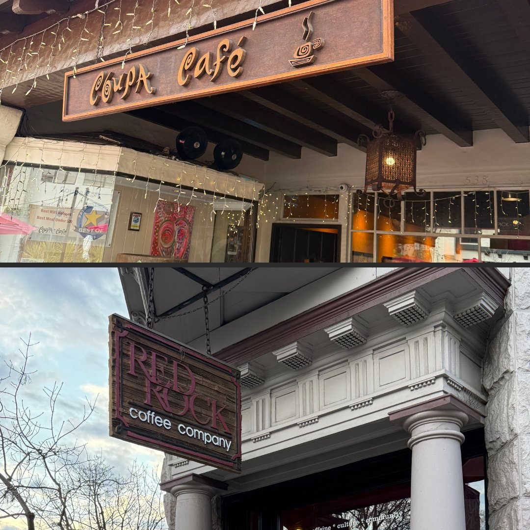 Yesterday I worked from two legendary Silicon Valley coffee shops: Red Rock Coffee and Coupa Cafe.

Founders, engineers, designers, investors.

Startups don’t start in offices. They start over coffee.

<a href="/CoupaCafe/">Coupa Cafe</a> <a href="/redrockcoffee/">Red Rock</a> #startup #productdesign