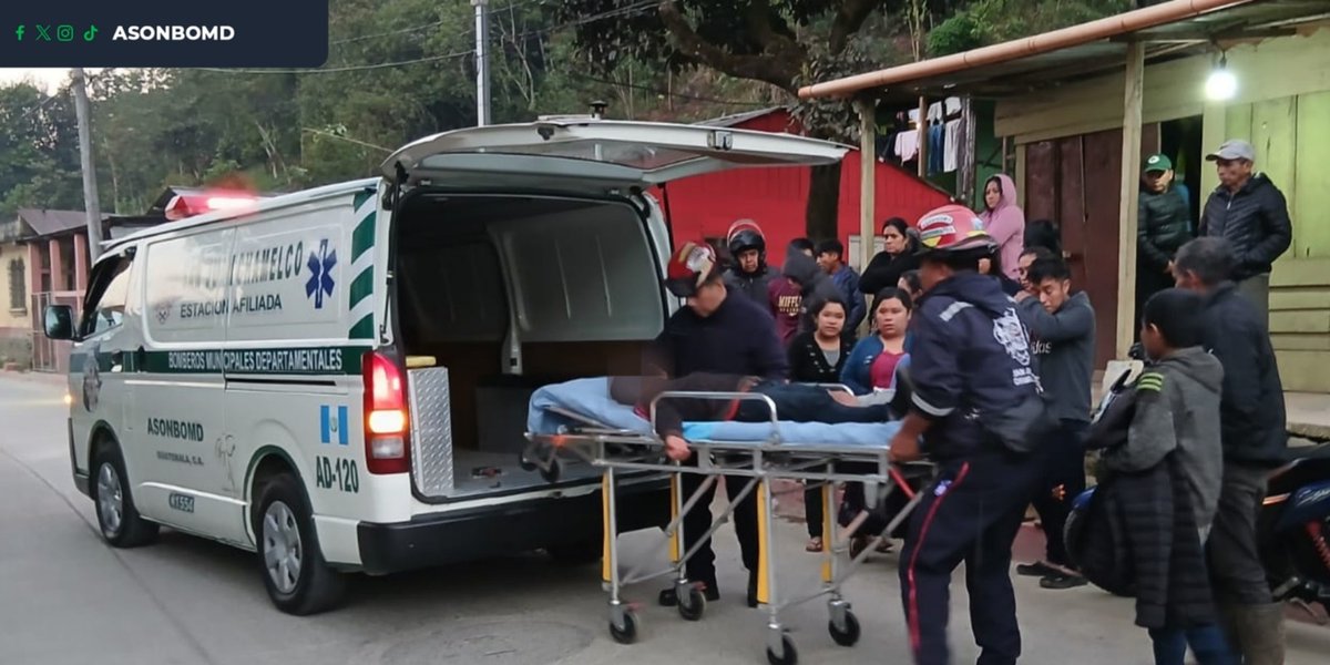 En el caserío Chexená, San Juan Chamelco, Alta Verapaz, una persona menor de edad fue atropellada por un motorista.
Elementos de Bomberos Municipales Departamentales brindaron asistencia prehospitalaria y trasladan a la emergencia del Hospital de Cobán.