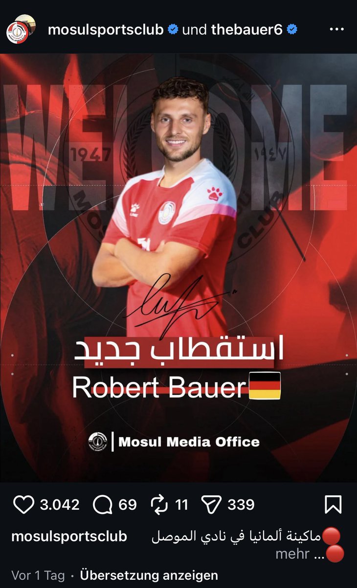 ringorabauke's tweet photo. Irak?? Was für eine Karriere kocht Robert Bauer da 

Davor:
- Thailand
- Aserbaidschan
- Saudi Arabien
- Russland
- Werder
- Schanzer

100%iger Fußballterrorist https://t.co/F6f8bZzeS5