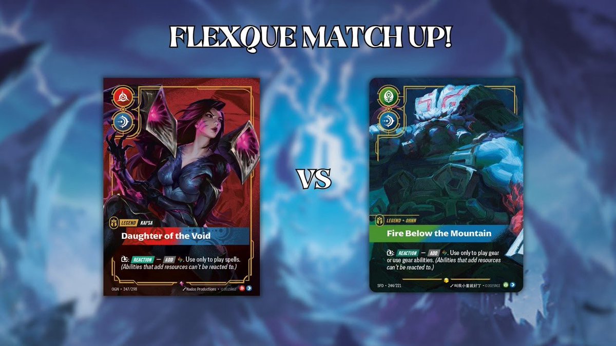 KaiSa VS Ornn in Epic Playtest! Highlights &amp; Pro Gameplay | Team FlexQue

youtu.be/YyXQ2_omZyE?si…

#gameplay #riftbound #playtest