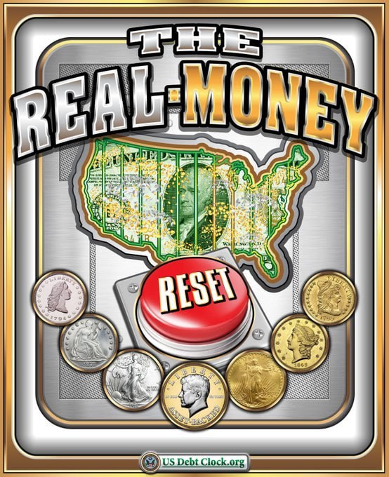 TheQeye_'s tweet photo. US DEBT CLOCK TODAY  - THE REAL MONEY! You mean our money will be backed by GOLD AND SILVER AGAIN as it always was supposed to be constitutionally!!?

Yes!! 🙌🏻 IT ENDS THE FED!!!🔥🔥👋🏻 THE GOLDEN AGE!! 
#ItsTimeToPullThePlug
@ConnieKR016 https://t.co/ToG0jeYjq0