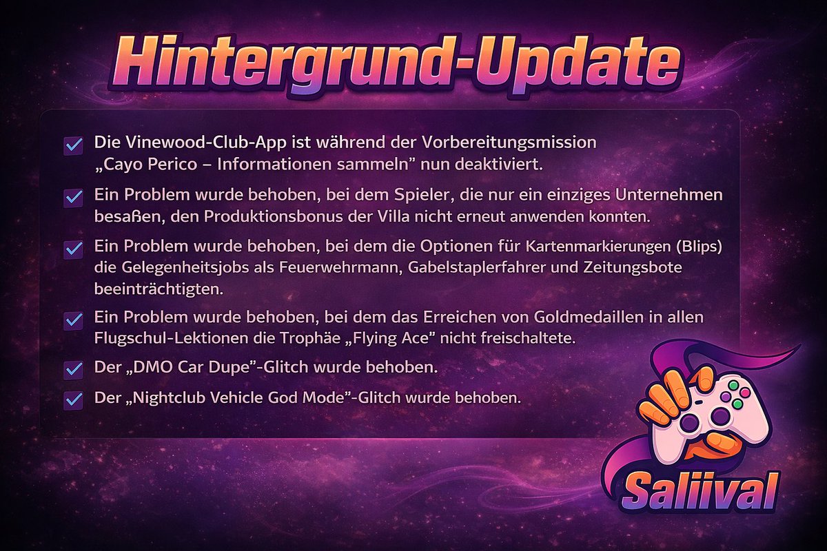 #GTAOnline Background Update