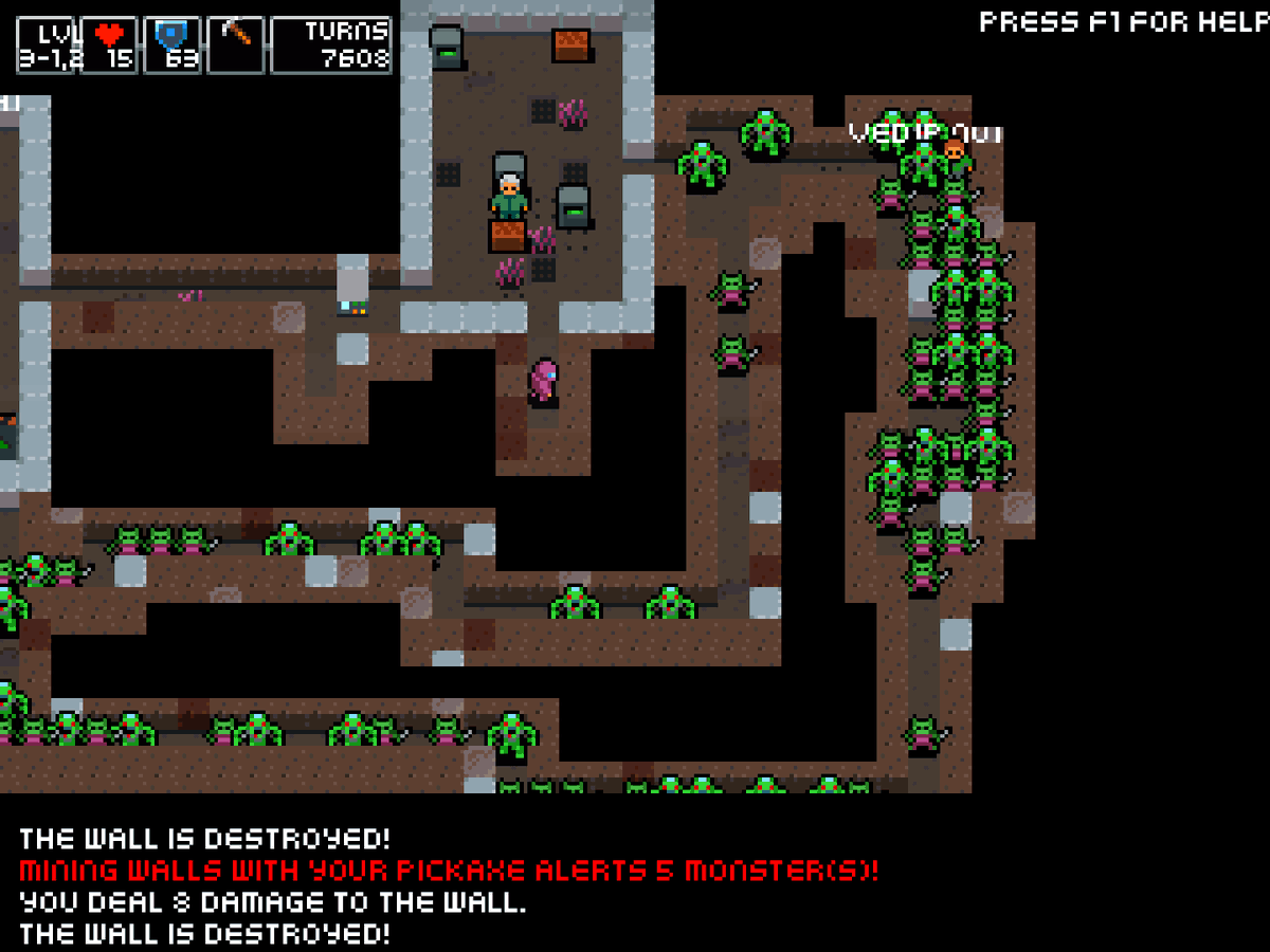 ThompFinholm's tweet photo. Ok hey, one at a time...!!! 👾
#pixelart #screenshotdump #roguelike https://t.co/kLuVM2VOuZ
