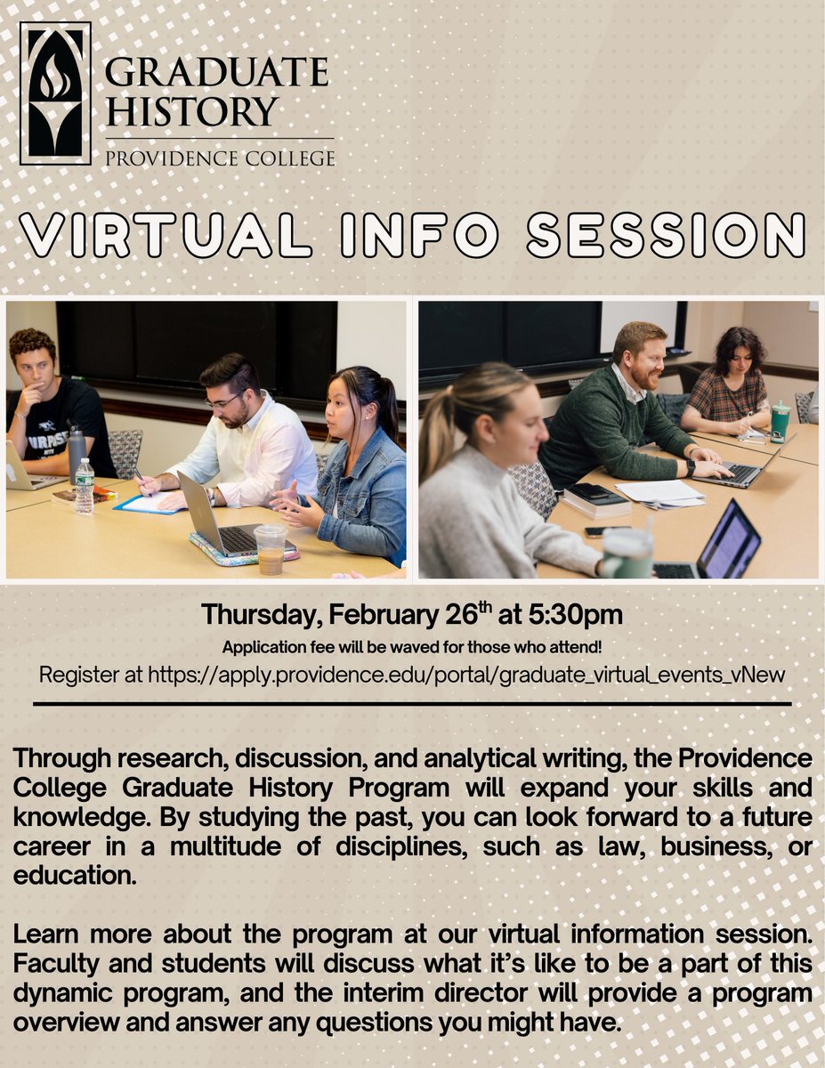 Graduate History Program at Providence College tweet media