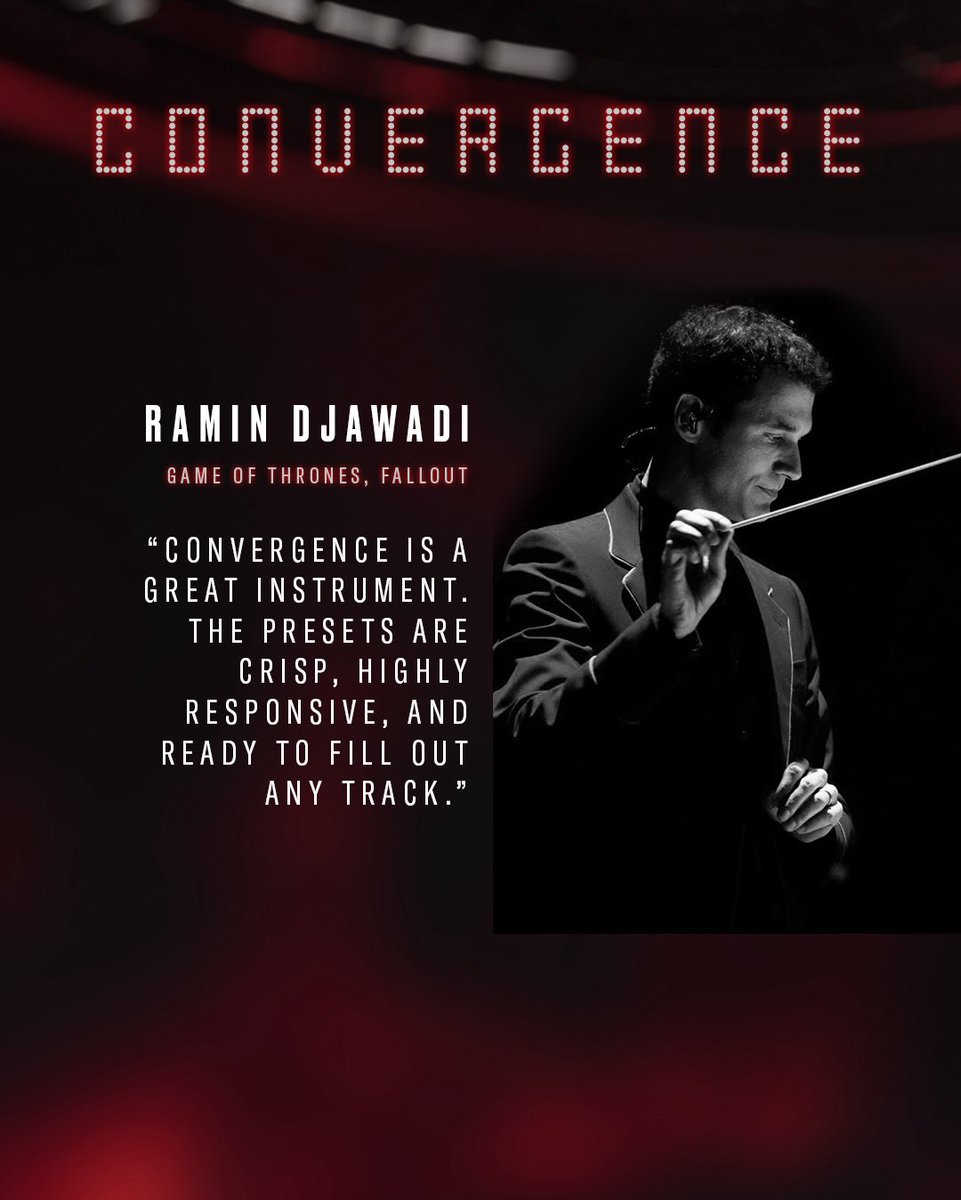 HeavyocityMedia's tweet image. Don't just take our word for it, hear from the pros. Industry standouts Ramin Djawadi (Game of Thrones, Fallout) and Jacob Shea (Planet Earth IlI, Pagan Peak) share why CONVERGENCE has earned a place in their scoring toolkit.

#composer #scoring #filmscoring #composing