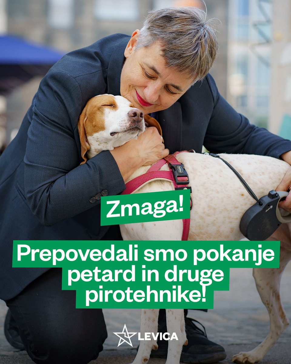 Zmaga! Prepovedali smo pokanje petard in druge pirotehnike! 🐾

48 glasov za, kar nekaj vzdržanih, ampak nihče proti. V imenu vseh, ki si delimo življenja z našimi živalskimi prijatelji srčno pozdravljam današnji rezultat.

V bodoče bo december manj stresen za nas in za njih. Pa