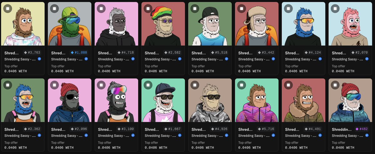 Love me some <a href="/ShreddingSassy/">Shredding Sassy</a> 

Been holding a nice bag for years 💯

Going through my old wallets and selling NFTs where founders sold their Quirks or don't support.

I'll also be spotlighting the founders and teams that deserve it.