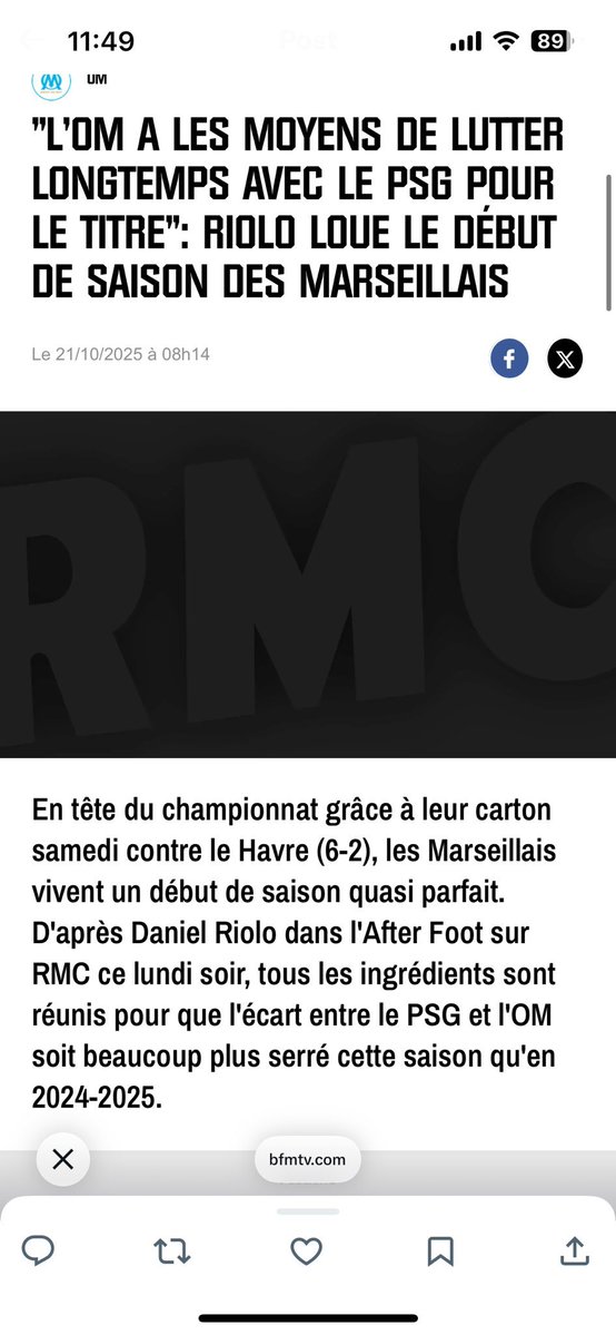 "Certains disent..." mais c'était toi <a href="/DanielRiolo/">Daniel Riolo</a> 😂
<a href="/jltourre/">Jean-Louis Tourre</a> <a href="/FlorentGautreau/">Florent Gautreau</a>