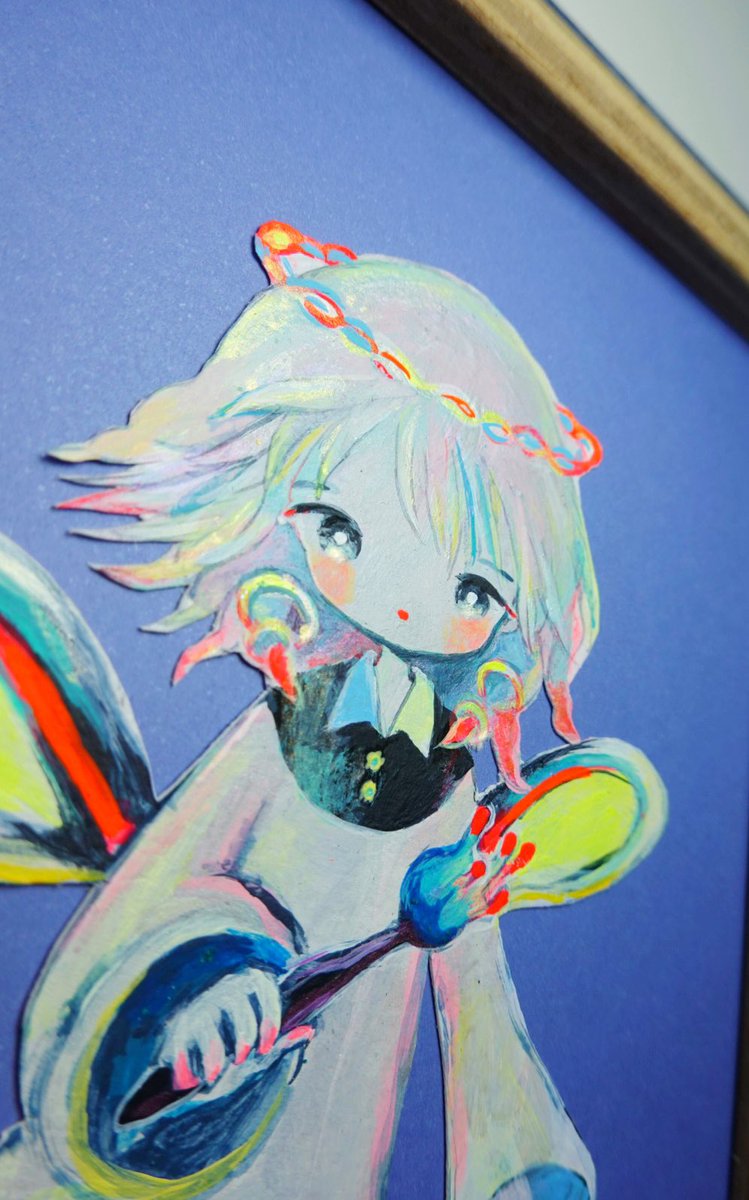 菊番傘 【原画】創作イラスト