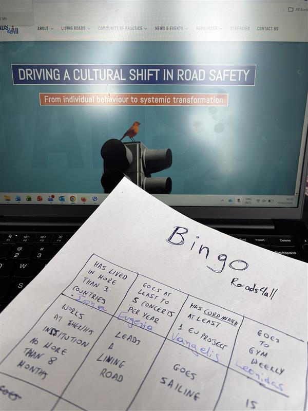 💡 Between #strategy sessions and #workshops in Rome, we took a moment to #connect !
🙏 We shared a few #ice #breakers stories, unexpected #facts, and plenty of #laughs.
🚦Because building #safer #roads also means building #stronger #teams. 💛

#Roads4All #HorizonEurope