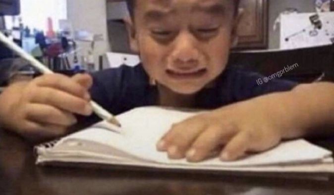 Me studying the course I chose myself