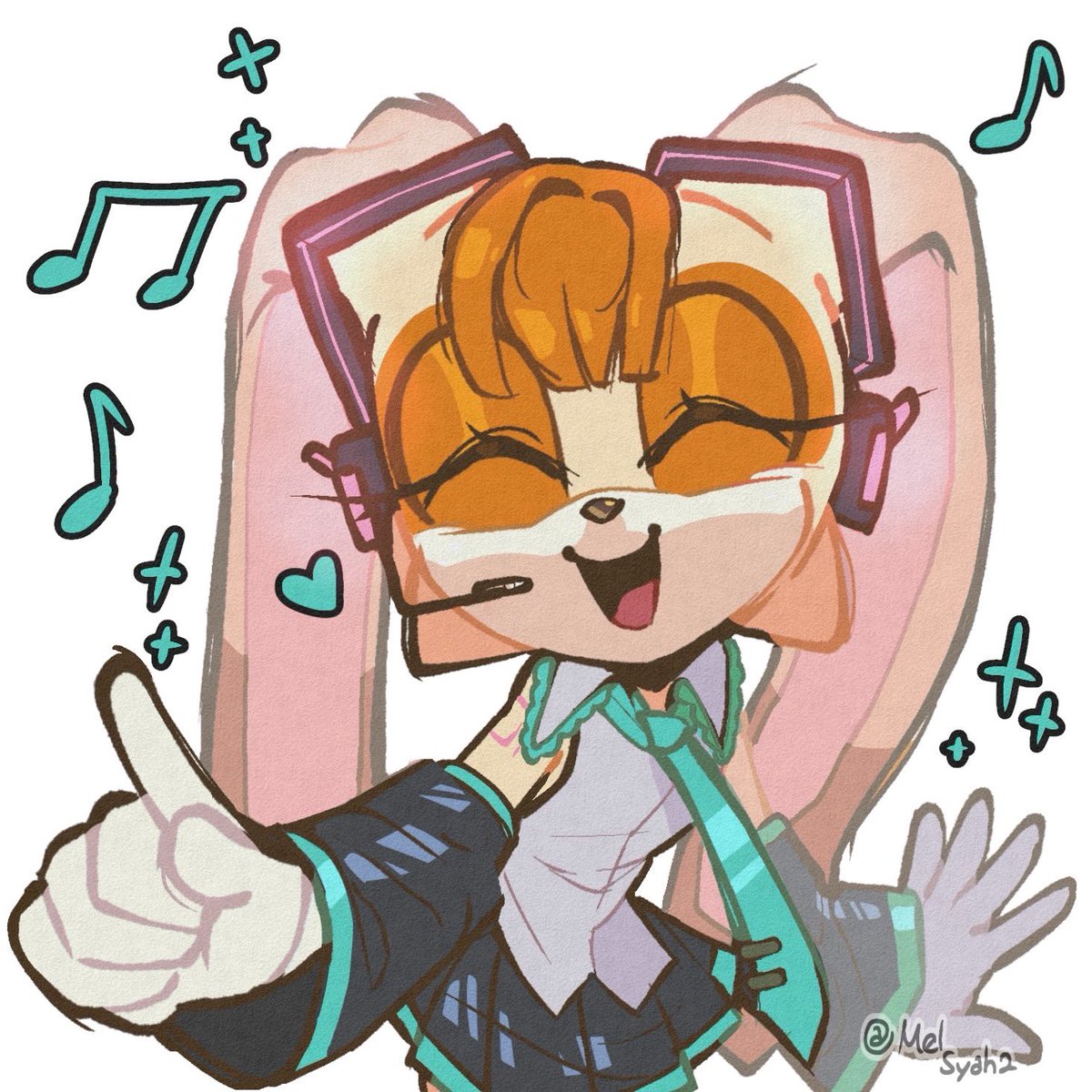 Hatsune Creamiku!! 💚🩵