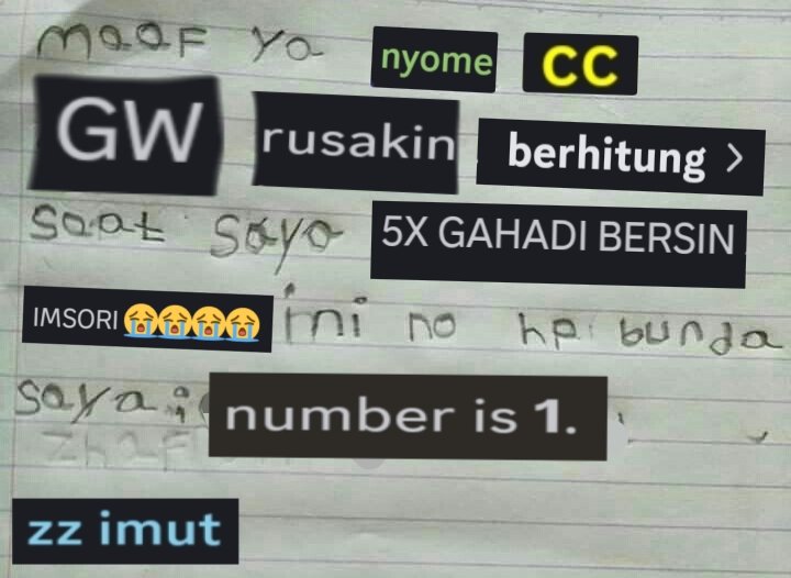 surat permintaan maaf untuk nyome <a href="/Equanimitsy/">Nyomi</a> dan cc <a href="/room0810/">sasa.</a>