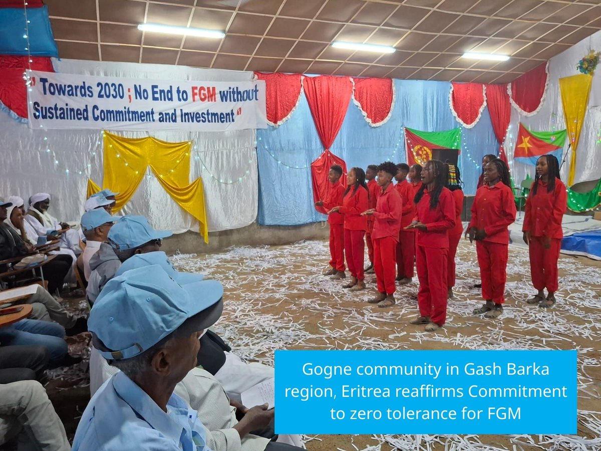 uniceferitrea's tweet image. Progress toward ending #FGM in Eritrea 🇪🇷
✔️ 37 of 67 sub-zones assessed
✔️ 17 declared FGM-free
✔️ 8 are almost FGM-free — close to declaration
✔️ 30 sub-zones yet to be assessed
Momentum is growing as communities lead the way toward #EndFGM by 2030.
@EU_Partnerships