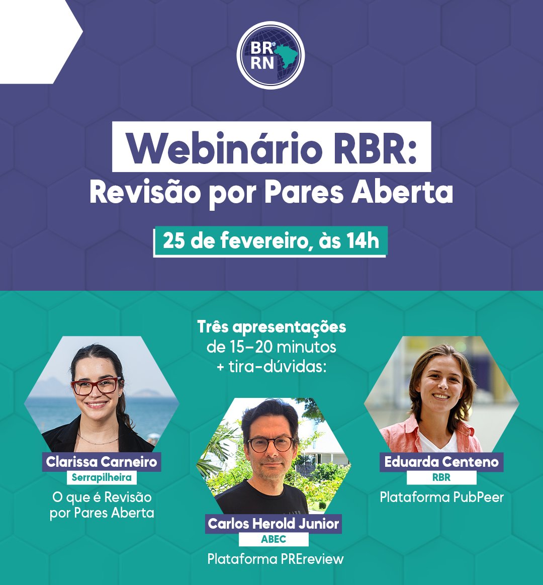 Rede Brasileira de Reprodutibilidade tweet media