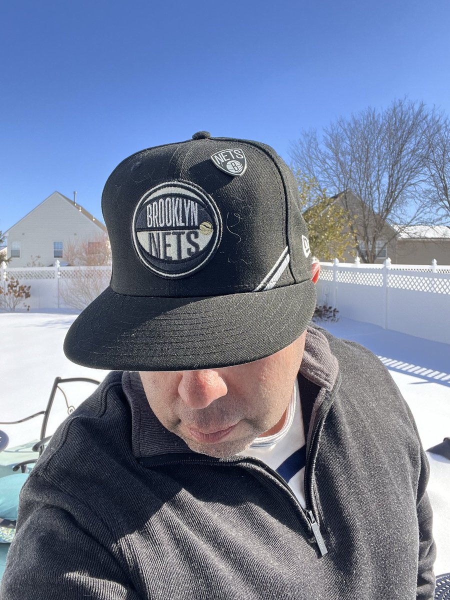 Muzixndmd's tweet photo. #NetsCapOfTheDay
@BrooklynNets @NetsOnYES @NewEraCap #NetsOnYES a different nets cap every Nets game. Today: 2019. NBA.Draft collection.#NetsLevel. #NetsFansUnite. #UnitedBikeCaps. #LidsLoyal. #59Fifty https://t.co/76REg71r0i