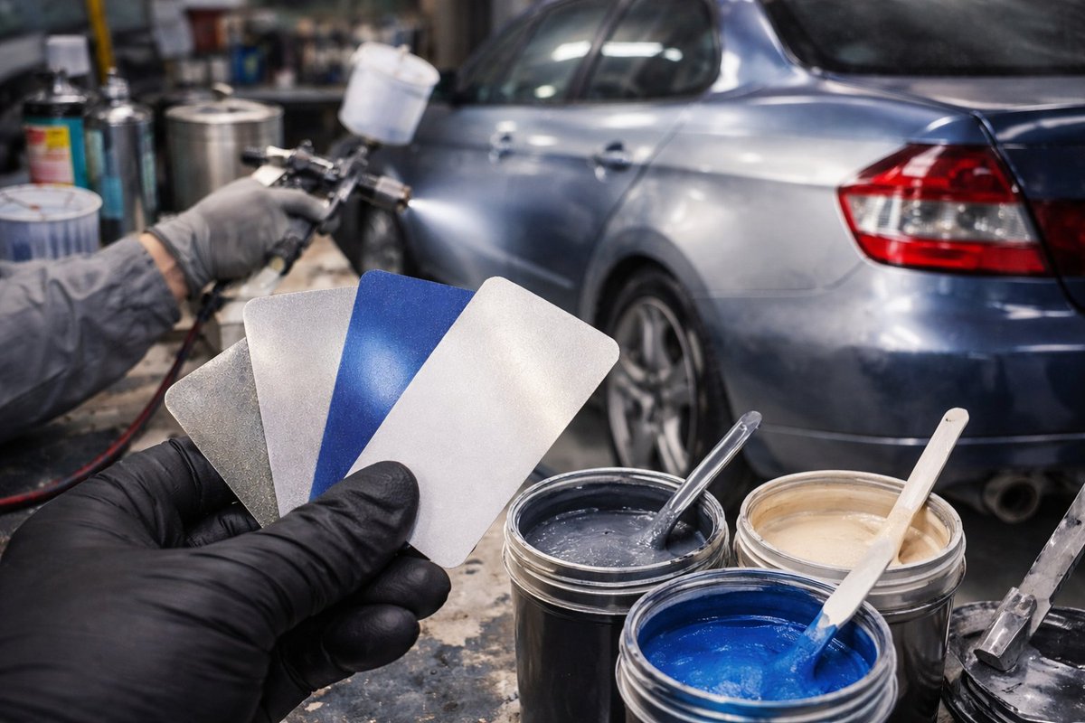 Metallic and pearl paints don’t just add shine — they add complexity.

In insurance repairs, achieving a seamless match takes precision, process, and the right materials.  Get our top tips here bit.ly/3LHQnHk
