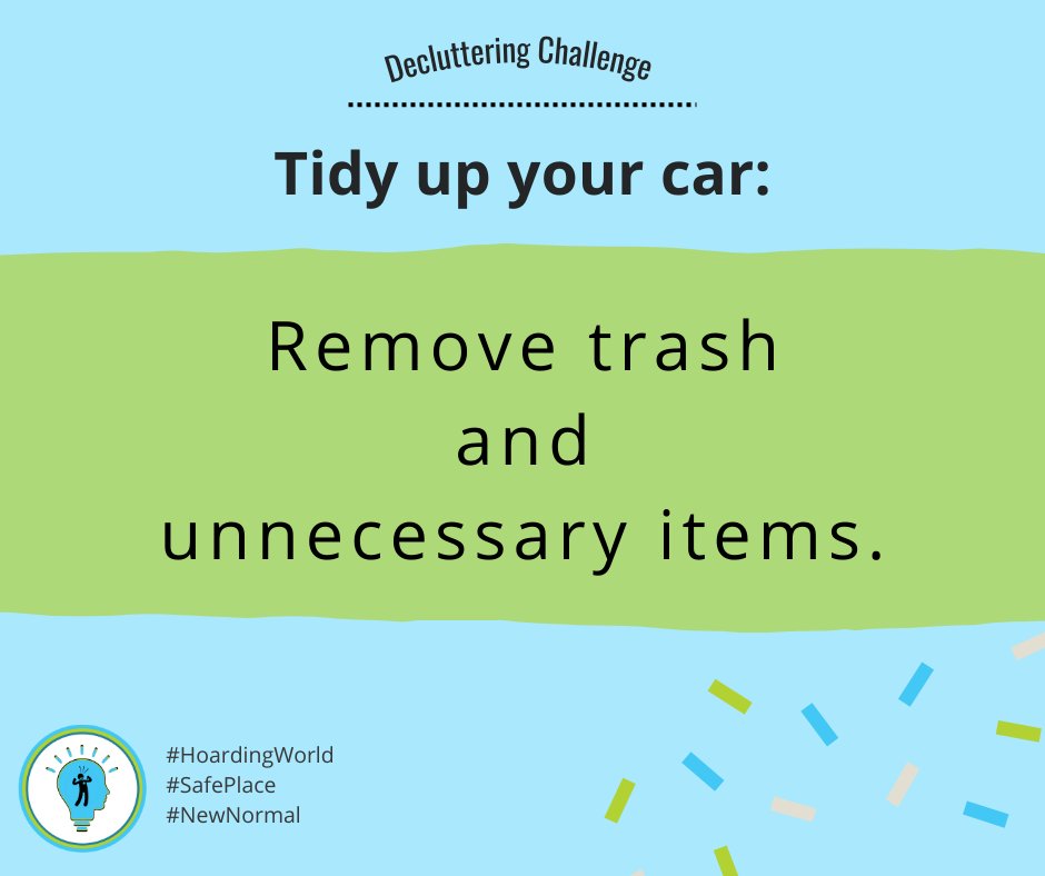 Decluttering Challenge: Tidy Up Your Car!
Your car counts as a space too!
 🗑️ Remove trash.
 📦 Take out unnecessary items.
A cleaner car = calmer drives !
 Small reset, big difference.
#OrganizeYourLife #HoardingWorld #AskAngelaBrown