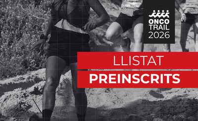 OncoTrail's tweet photo. Un total de 500 equips s'han preinscrit per participar al sorteig de 370 places per a l'#Oncotrail2026. El sorteig es farà aquesta tarda, a les 17:00 h, davant de notari i es podrà seguir en directe per Instagram Live. Molta sort a tots! 
https://t.co/KiVswW2HCL https://t.co/eWdDHnbPkC