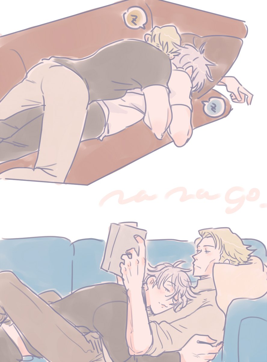 【七五】ふたりの休日（模写）