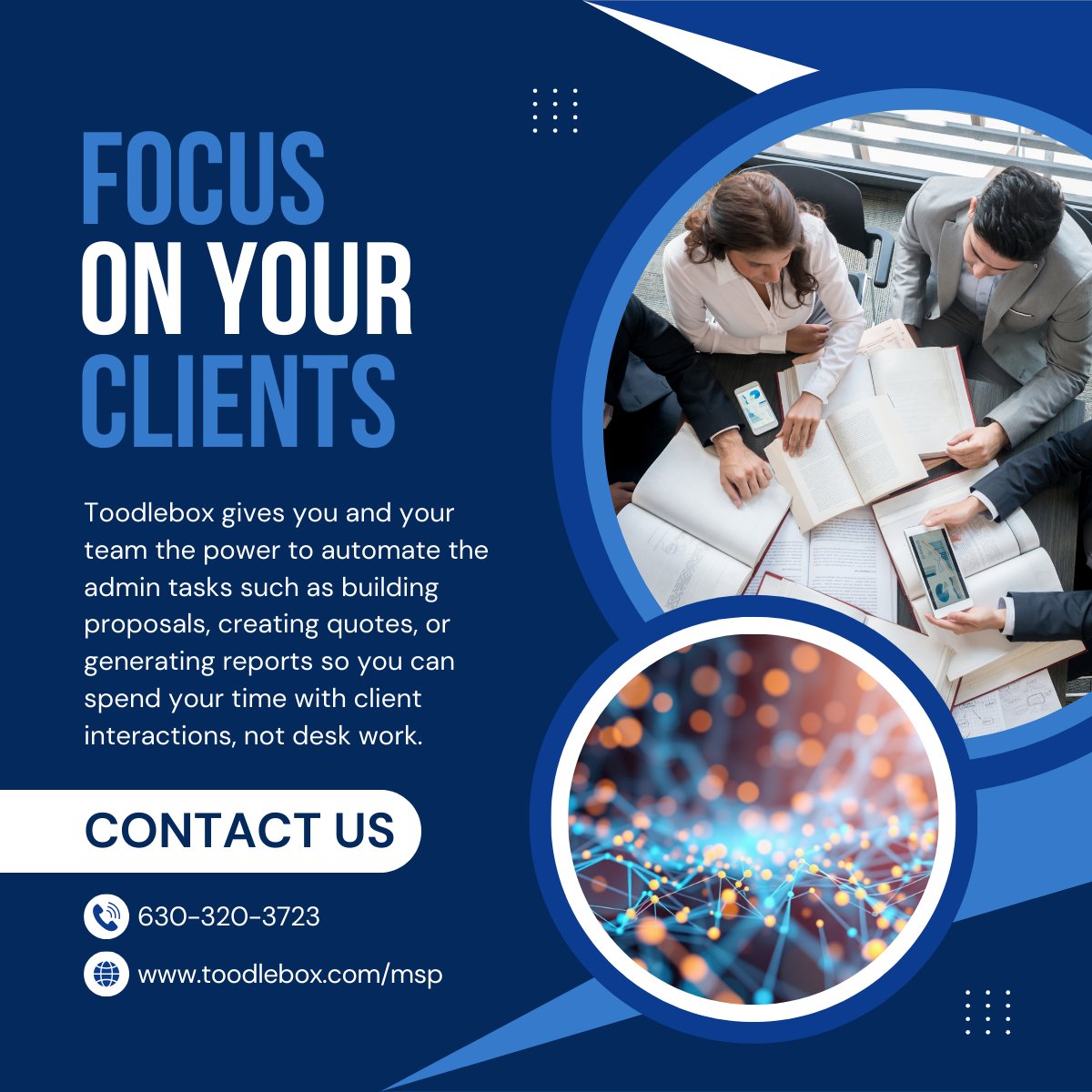 ToodleboxMSP's tweet photo. Great MSP sales doesn't come from better proposals - it's about better conversations. The proposals and reports come later, the relationship building happens first. Toodlebox generates professional reports for you so you can invest more time in client interactions. #MSP #SaaS https://t.co/oAIds4Syzf