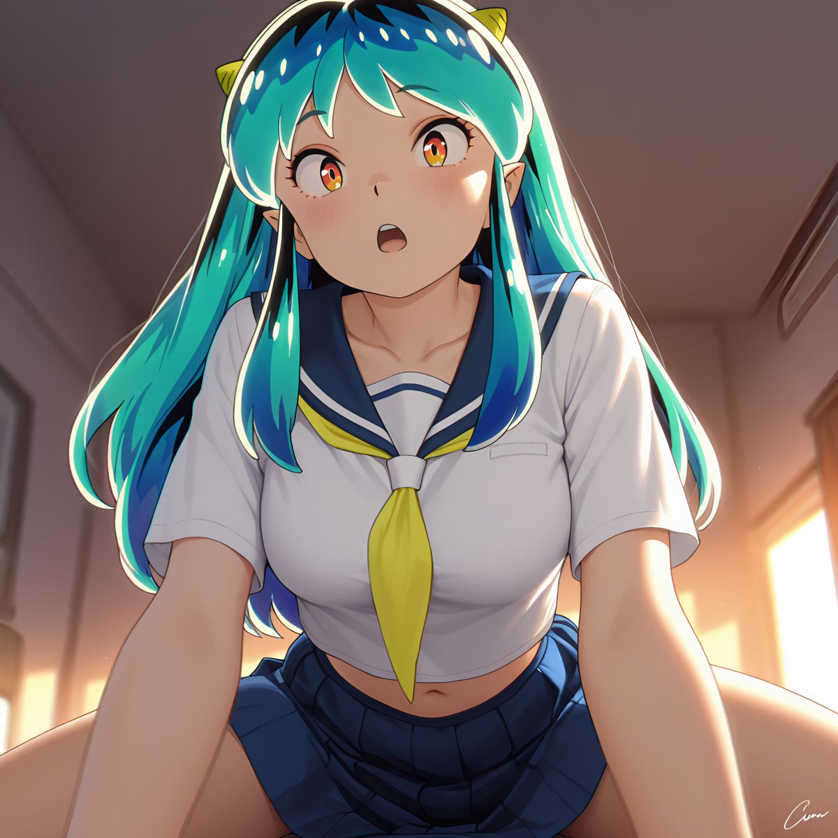 ラムちゃん 起きて、ダーリン！遅れちゃうよ。 #ラムちゃん #うる星