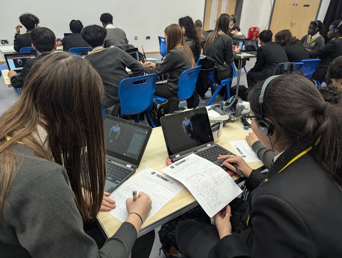 History came to life for Year 9 last week with Holocaust Educational Trust's Testimony360. 

Using VR and interactive technology, 68 of our students met with the late holocaust survivor Manfred Goldberg, exploring his journey from Germany to liberation.