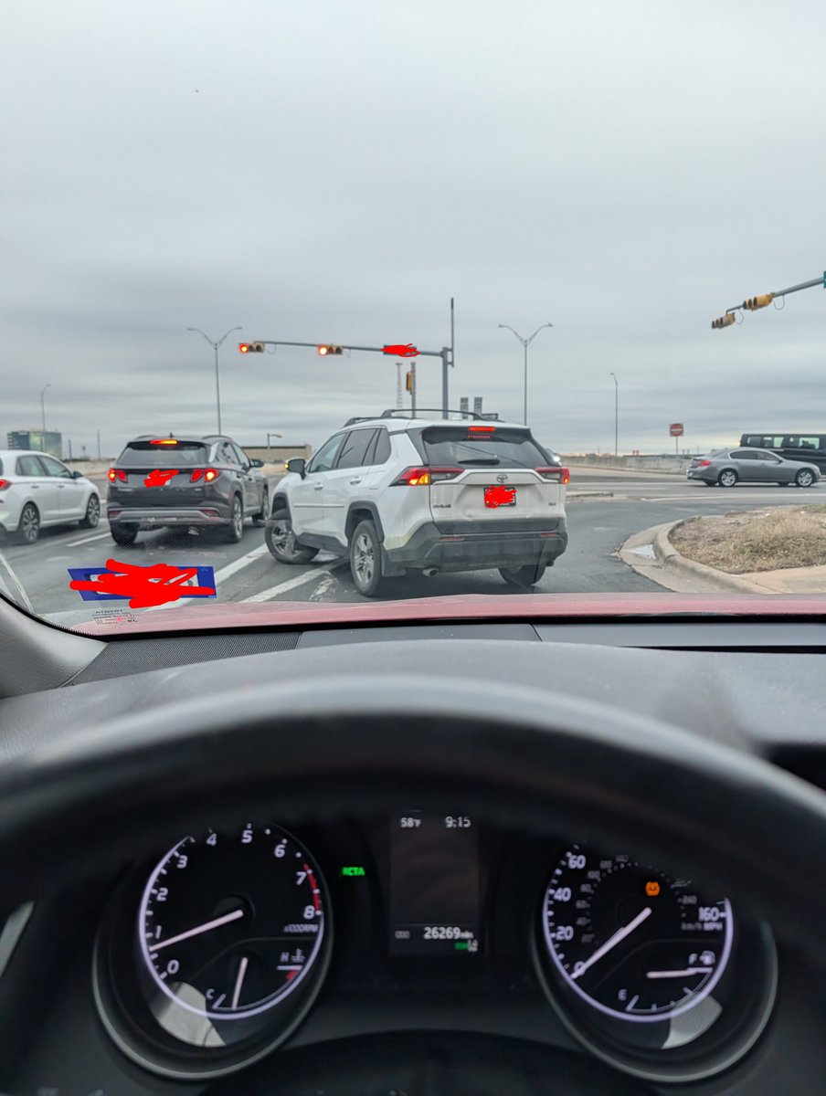 Almost got hit twice on the road God damn Texas drivers