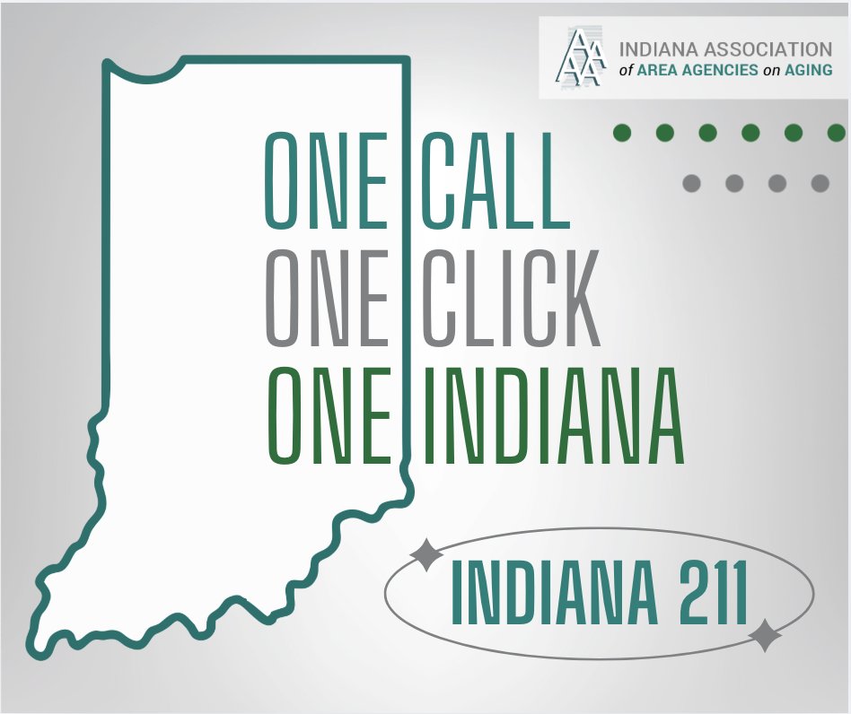 Help is always within reach by phone or online, anytime, anywhere.

Dial 2-1-1 or visit in211.org to learn more!

We encourage communities to spread the word and remind residents they’re not alone.

#211Day #Indiana211 #IAAAA #HelpingHoosiers #CommunitySupport