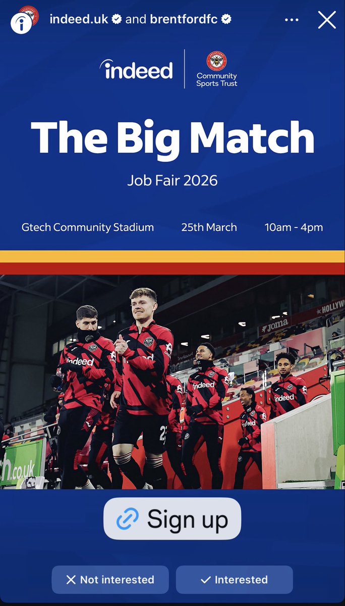 As if this is being promoted by Brentford of all days? 😂