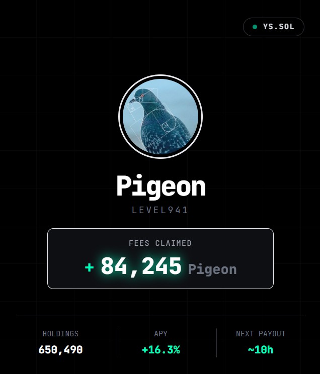 shimanoaparty's tweet photo. sent this to the gc but sending here too.. check yieldscan for ur $pigeon rewards

👉 https://t.co/GhYyuFhYC1 216 https://t.co/sQvtZqGyFr