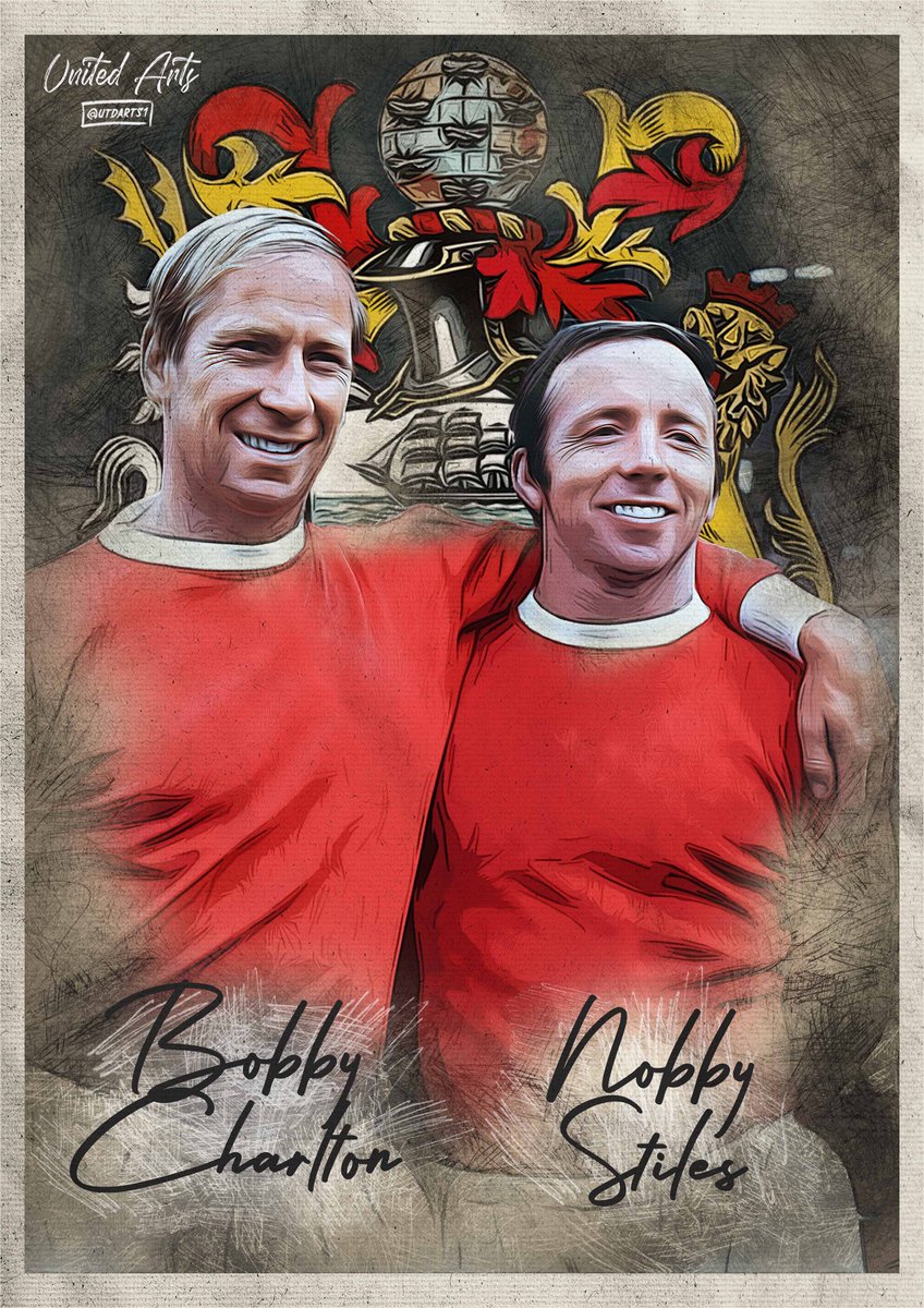 UtdArts1's tweet photo. 🇾🇪 Two legends. One picture 🇾🇪

Bobby Charlton and Nobby Stiles, two of the greatest players in our club’s history.

#MUFC #Charlton #Stiles https://t.co/dN5AIupbp3