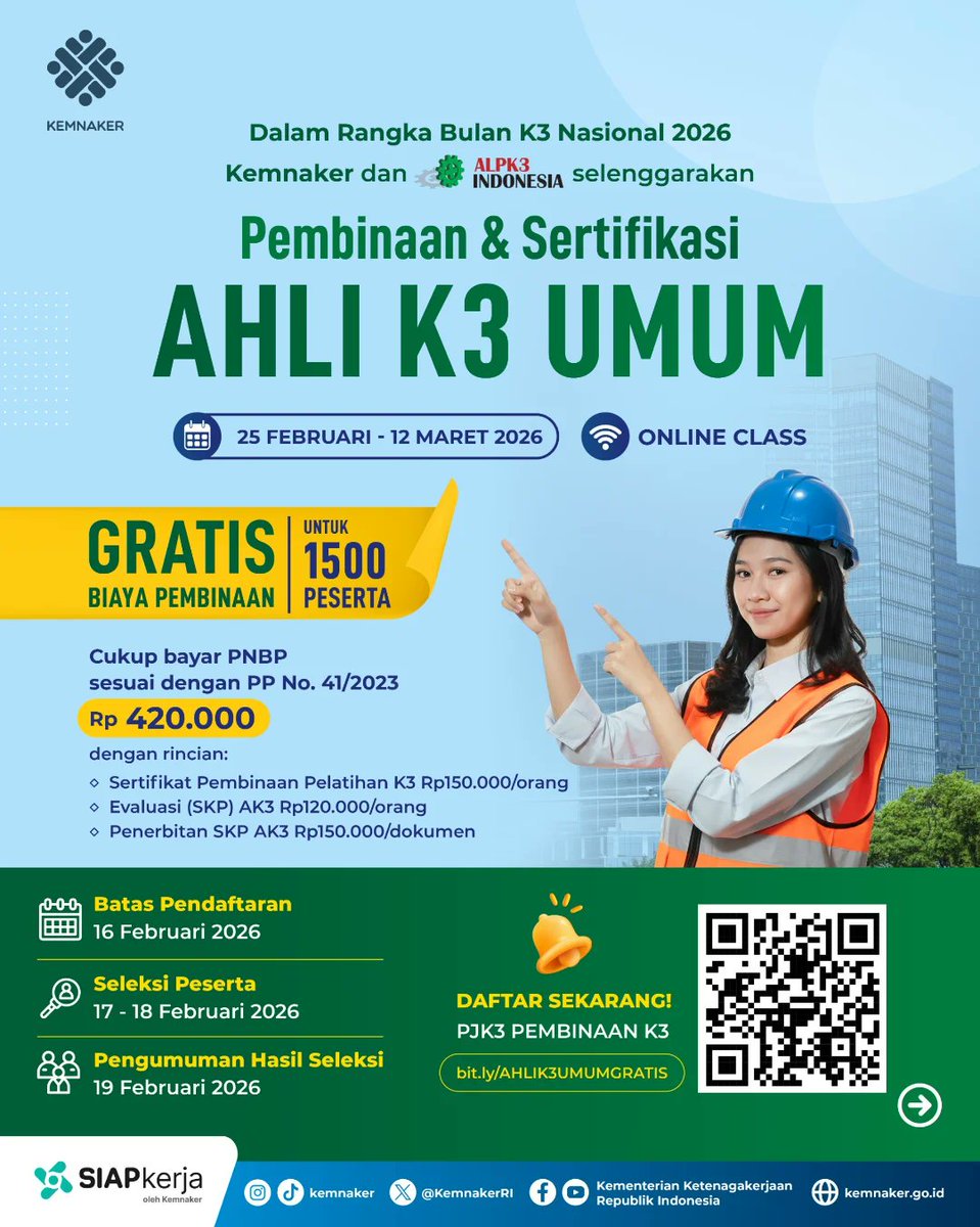Kementerian Ketenagakerjaan RI tweet media