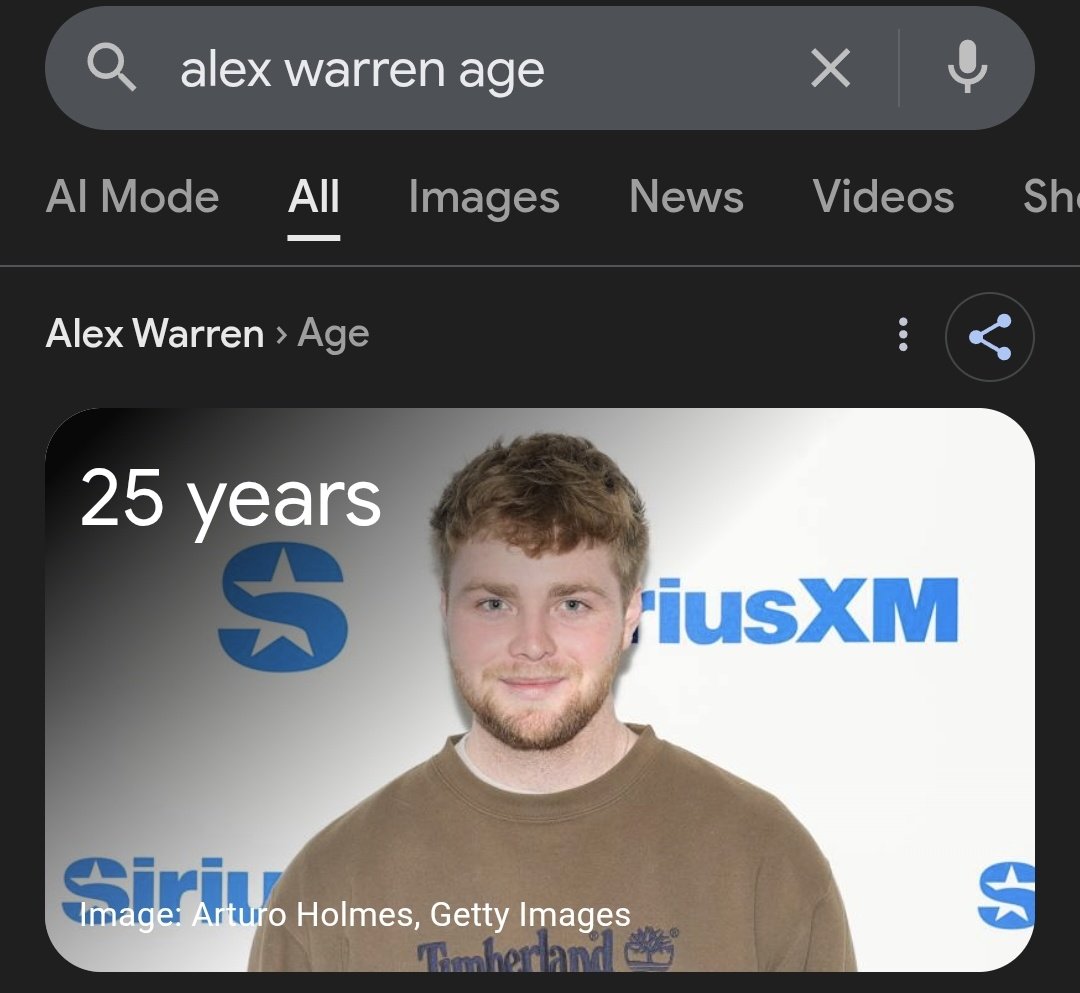 avassweetheart's tweet photo. Alex Warren is only 25?!?! I thought he was in his 40s i- https://t.co/ae37u307Qc