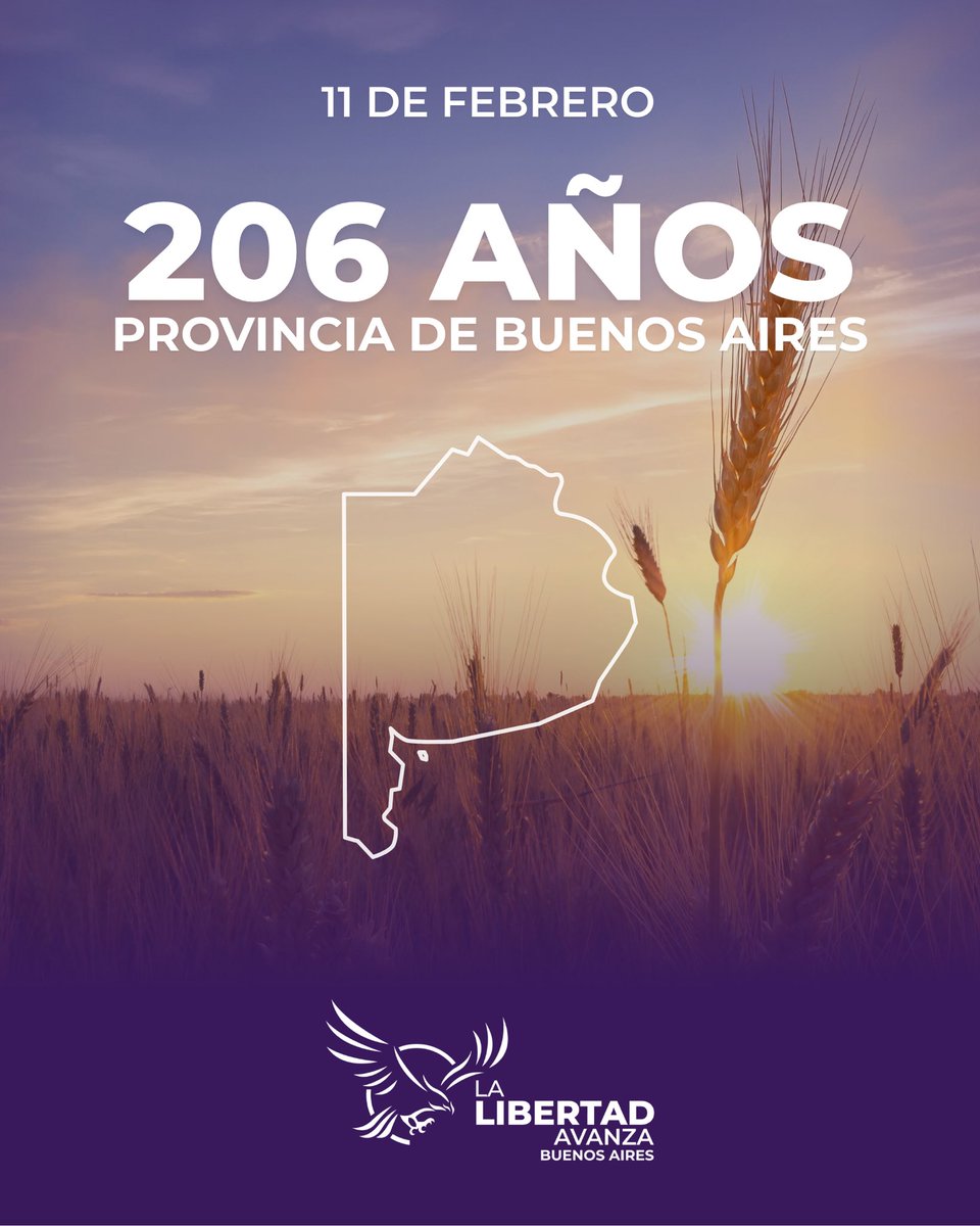 ¡Feliz aniversario a la provincia más linda del país! Estaremos en cada uno de los 135 municipios para dar la pelea y lograr liberarla en 2027.