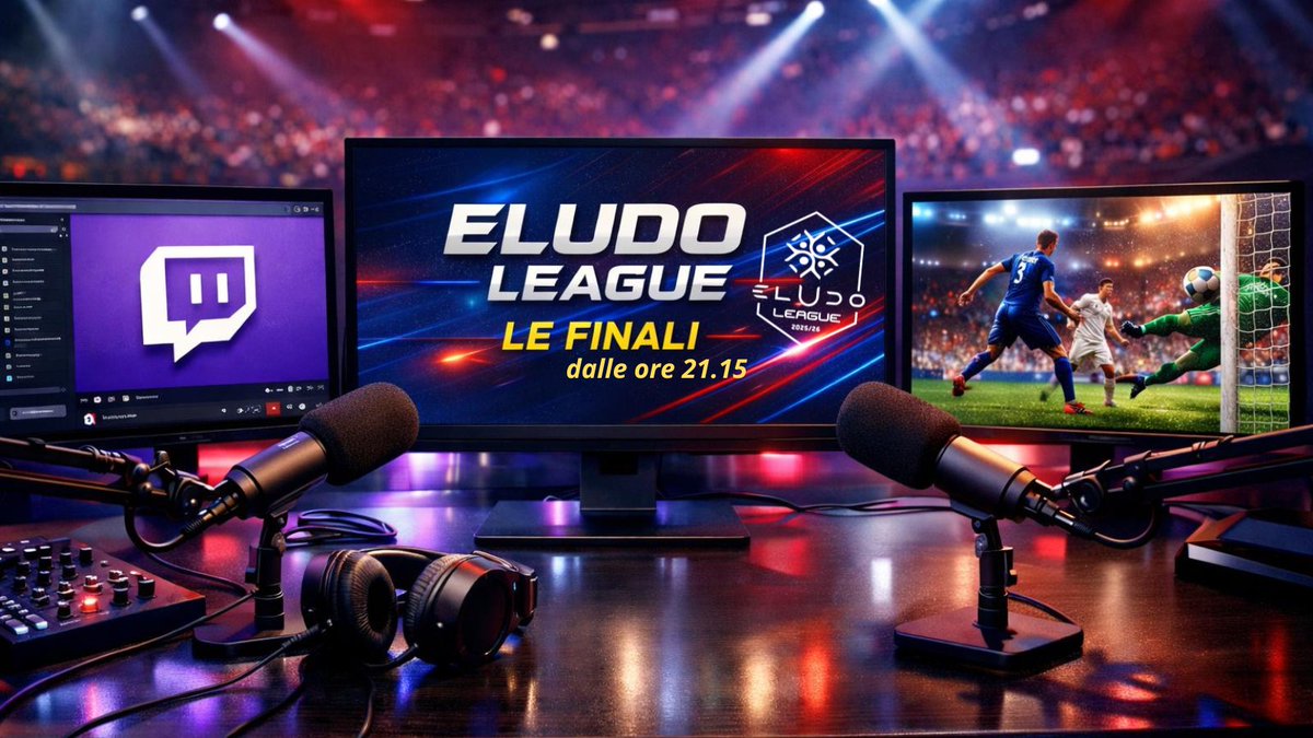 Stasera dalle ore 21.15 

FINALI ELUDO LEAGUE 

Chi vincerà la eLudo League nelle varie serie? Non fatevelo raccontare 😉

Canale twitch.tv/eludo_official

Vi aspettiamo 💪💪💪

#eludo #revolution #proclub #finals