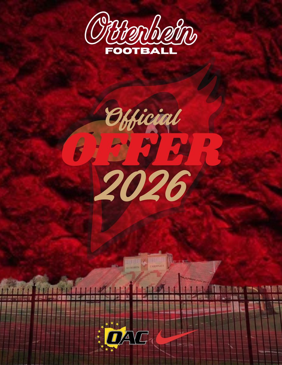 After a great conversation with <a href="/CoachMarquis/">Dave Marquis</a> I am blessed to receive a offer from Otterbein <a href="/CoachThiele/">Tim Thiele</a> <a href="/KamrynBennett/">Kam Bennett</a> <a href="/Coach_ATaylor/">Andrew Taylor</a> <a href="/Cehsfootball/">Centennial Coyotes Football</a>