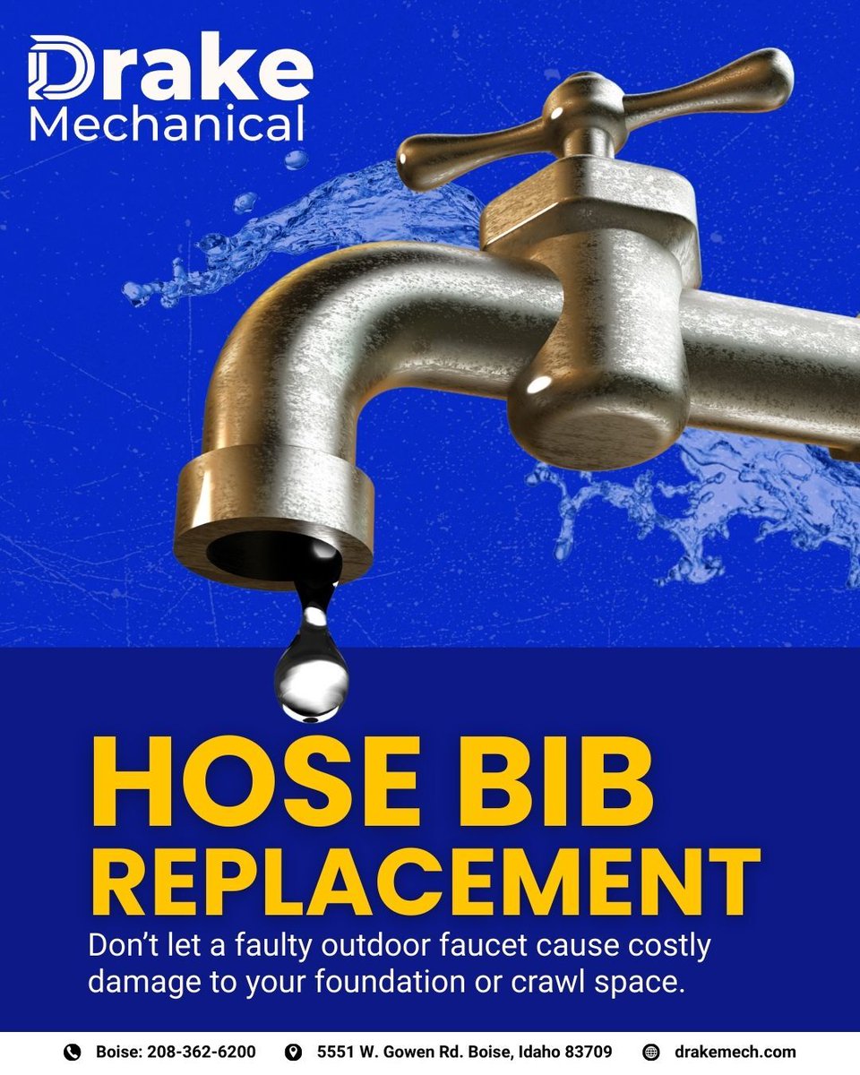 DrakeMechanical's tweet image. No more leaks, just a call away! Get a brand new hose bib at your property today!

hubs.ly/Q042JvXX0

#HVACtech #coupons #plumbing #heating #airconditioning #plumbingsolutions #piperepair