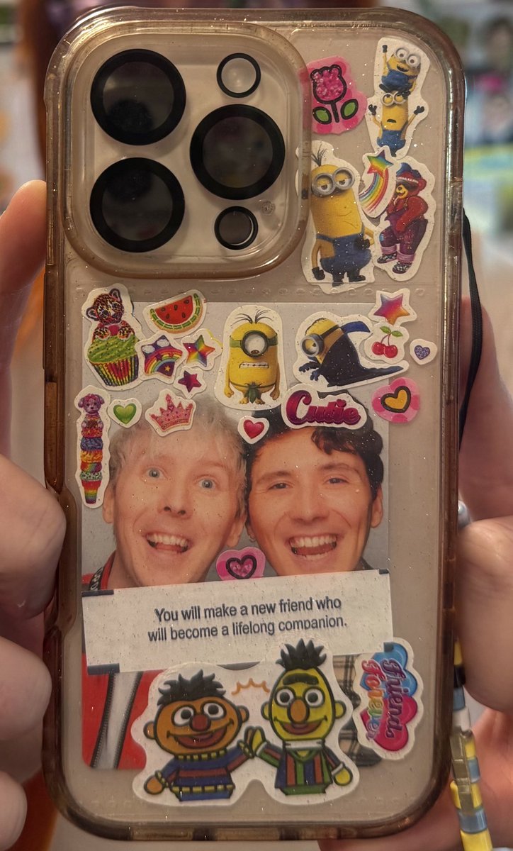 got this fortune from a fortune cookie today and immediately had to put it with in my phone case (emphasis on the Ph) with Them