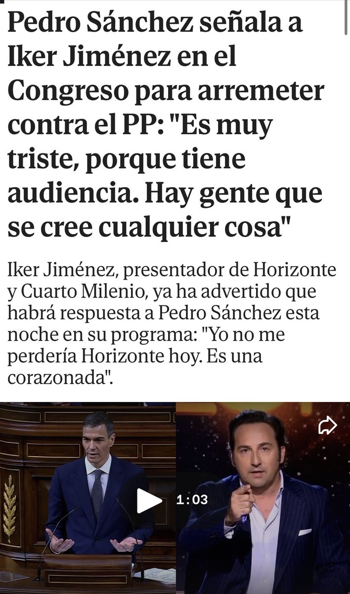 Tela.. @navedelmisterio_ ES EL ÚNICO PERIODISTA que me ha invitado a su programa sin ponerme un pero. 
La libertad que hay en ese programa es irrefutable.
Os diré más, el único que te paga y te hace contrato
Me va a investigar Hacienda … pero el control de los medios…