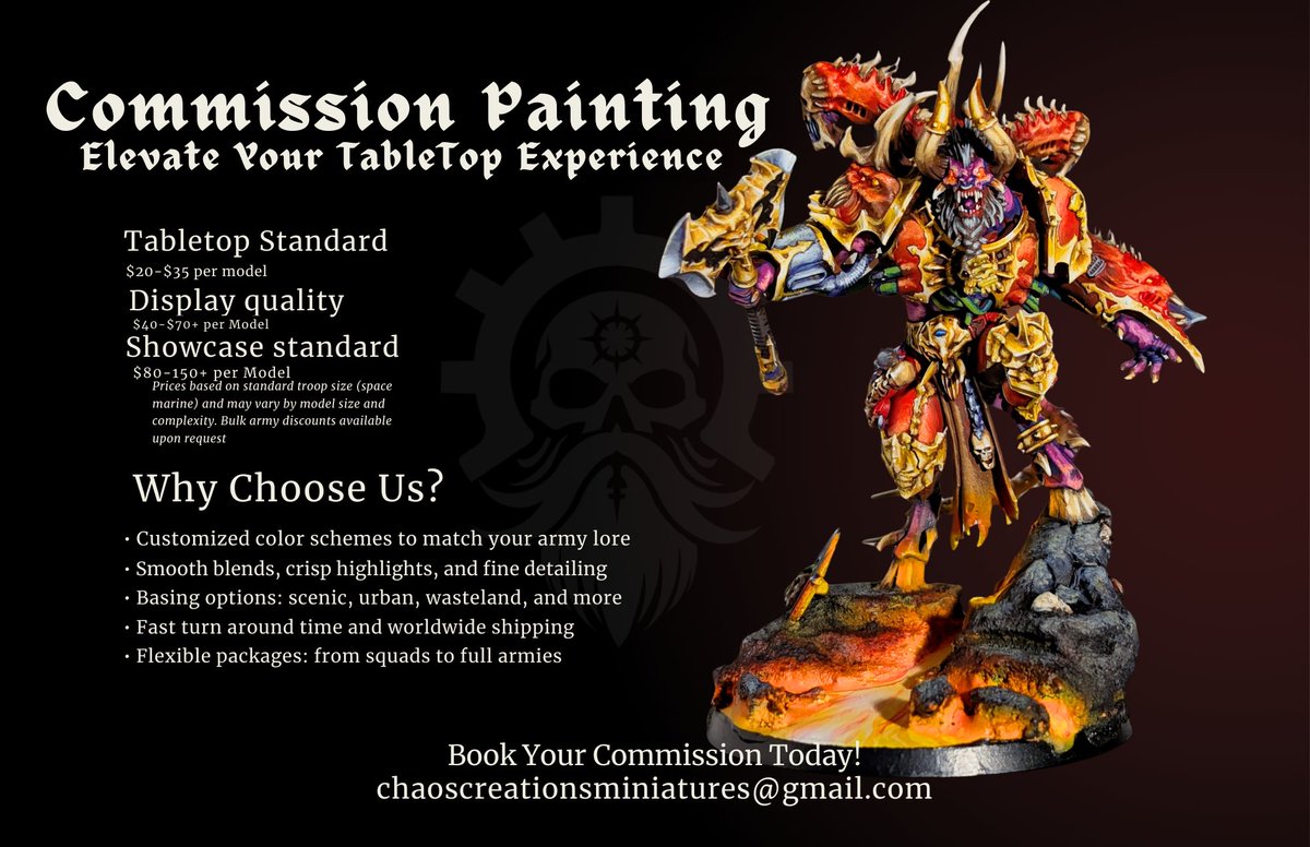 🌴CHAOS CREATION MINIATURES🌴vacation mode active tweet media