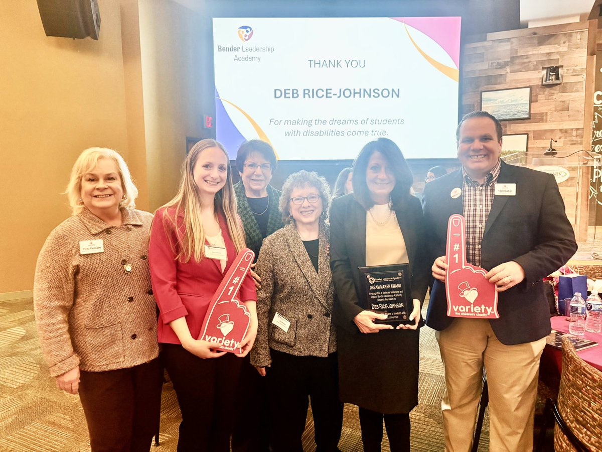 Congratulations to longtime supporter &amp; former <a href="/VarietyKids/">Variety the Children's Charity (Tent #1)</a> Board President, Deb Rice-Johnson, for receiving the Dream Maker Award today from Bender Leadership Academy! It was a special celebration at Highmark to honor an incredible civic leader. Great job &amp; thank you, Deb! 🏆 ❤️