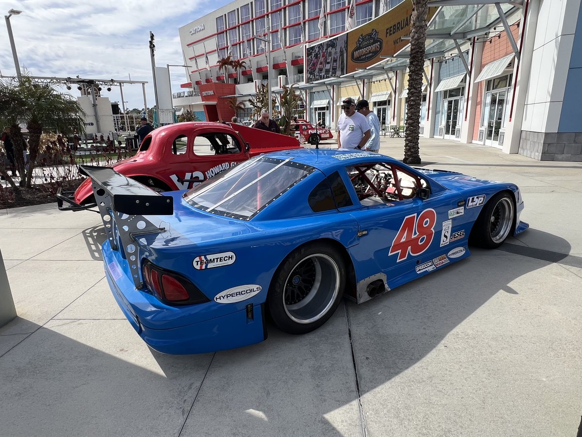 Meanwhile, a nice display of vintage racing machinery across from <a href="/DAYTONA/">Daytona International Speedway</a> this afternoon. Let’s stroll, shall we?

.
