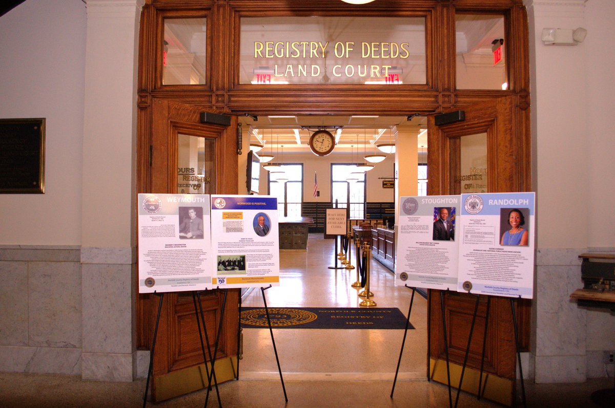 Black History Month commemorates the contributions made by African Americans to our country. Let us be proud, knowing that people from our communities here in Norfolk County have contributed to that history.

Learn more: norfolkdeeds.org/news-event/reg…

#BlackHistoryMonth
