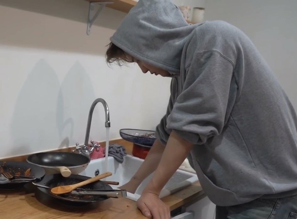 guess who turned the kitchen into a crime scene over one simple meal? yeah. me. so now here i am, sleeves rolled up, doing the dishes like a defeated warrior after battle. anyway. if anyone asks, the meal was worth it. the chaos? debatable.