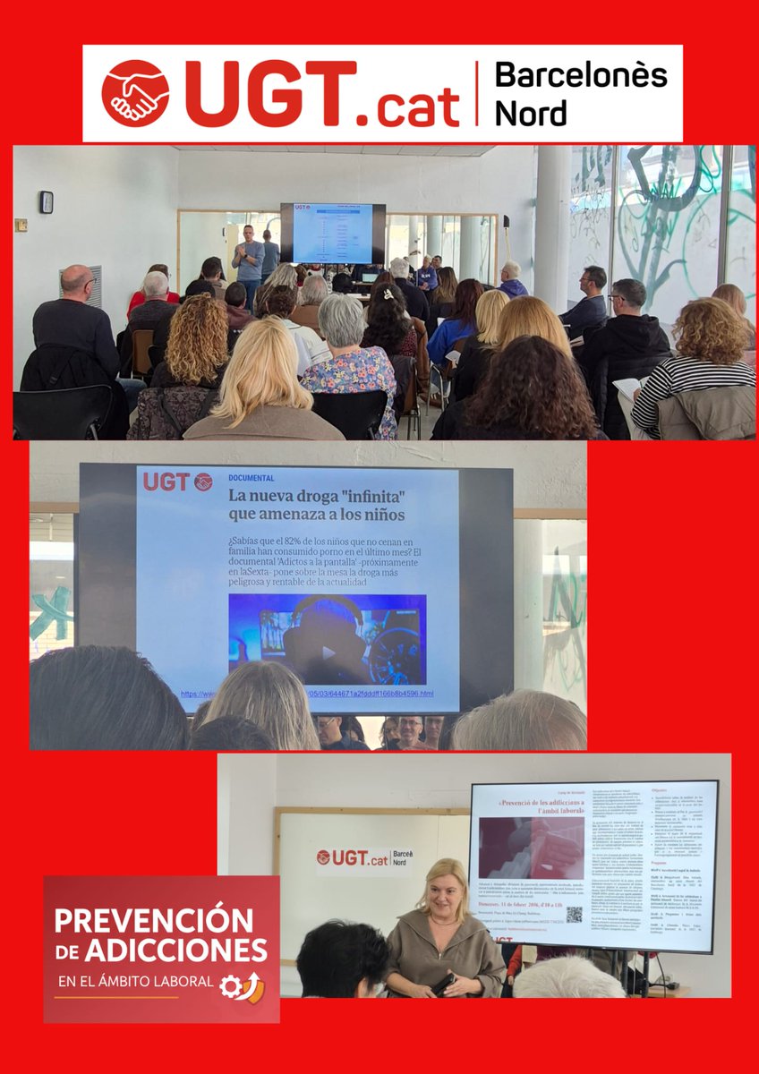Agradecimiento
• ​A Ramón Gil, experto de la Secretaría Confederal de Salud Laboral, por su brillante ponencia.
• A Mamen Marquez Técnica de Prevención Riesgos Laborales UGT de Catalunya.
• ​A Guiu Ndanda y
• A Reyes Solaz Segretaria Nacional de la UGT de Catalunya