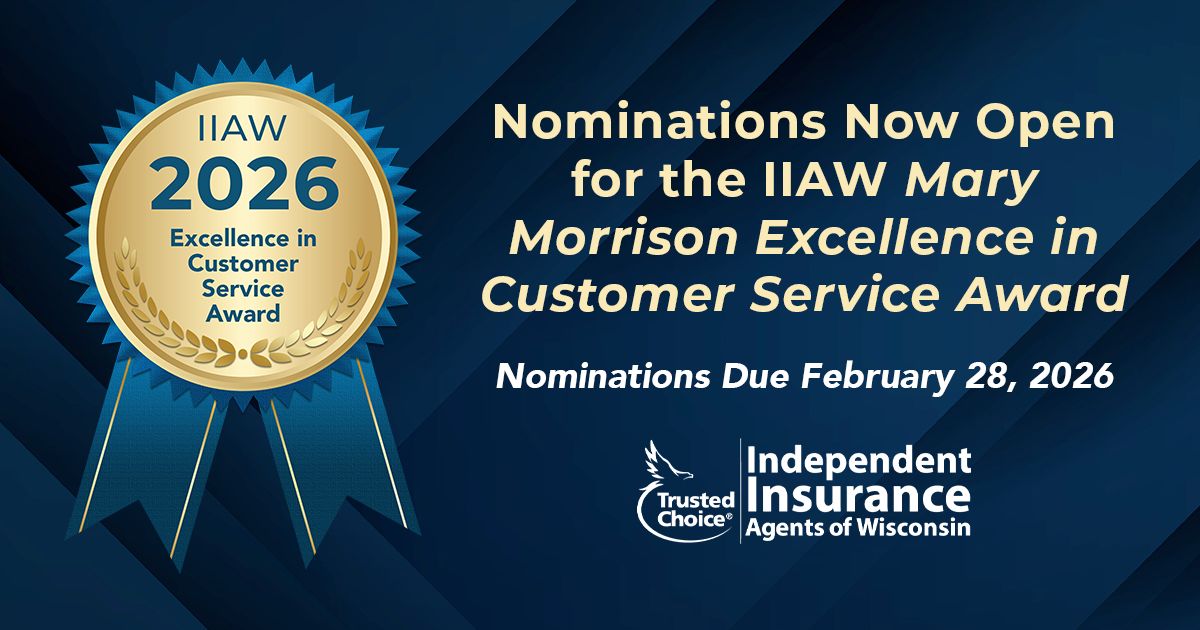 Don’t forget! 🌟 Recognize an exceptional CSR by nominating them for the IIAW Mary Morrison Excellence in Customer Service Award.
⏰ Deadline: Feb. 28, 2026
👉 Nominate today: s.pointerpro.com/csroftheyear20…